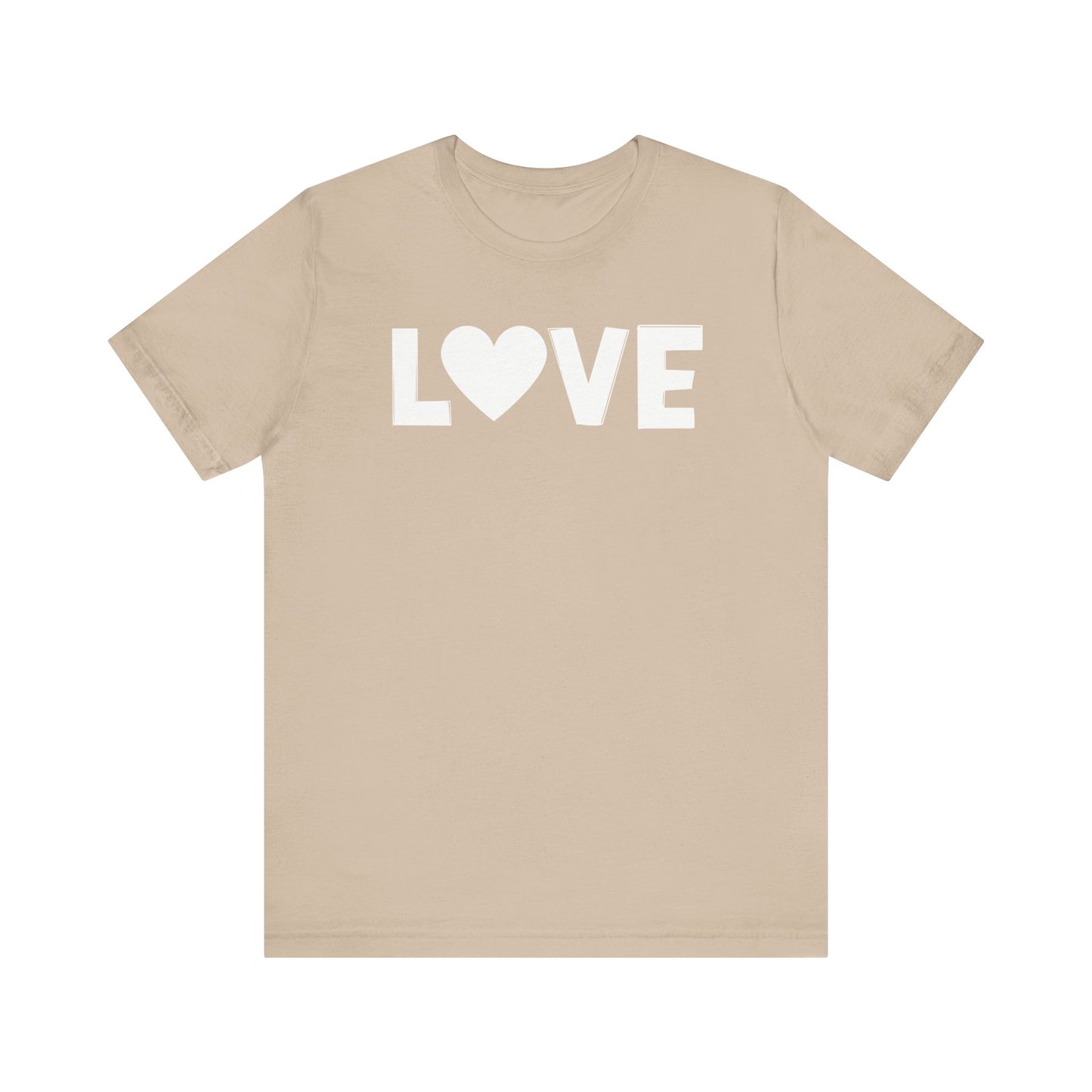 LOVE, Valentines, T-Shirt, Unisex, White