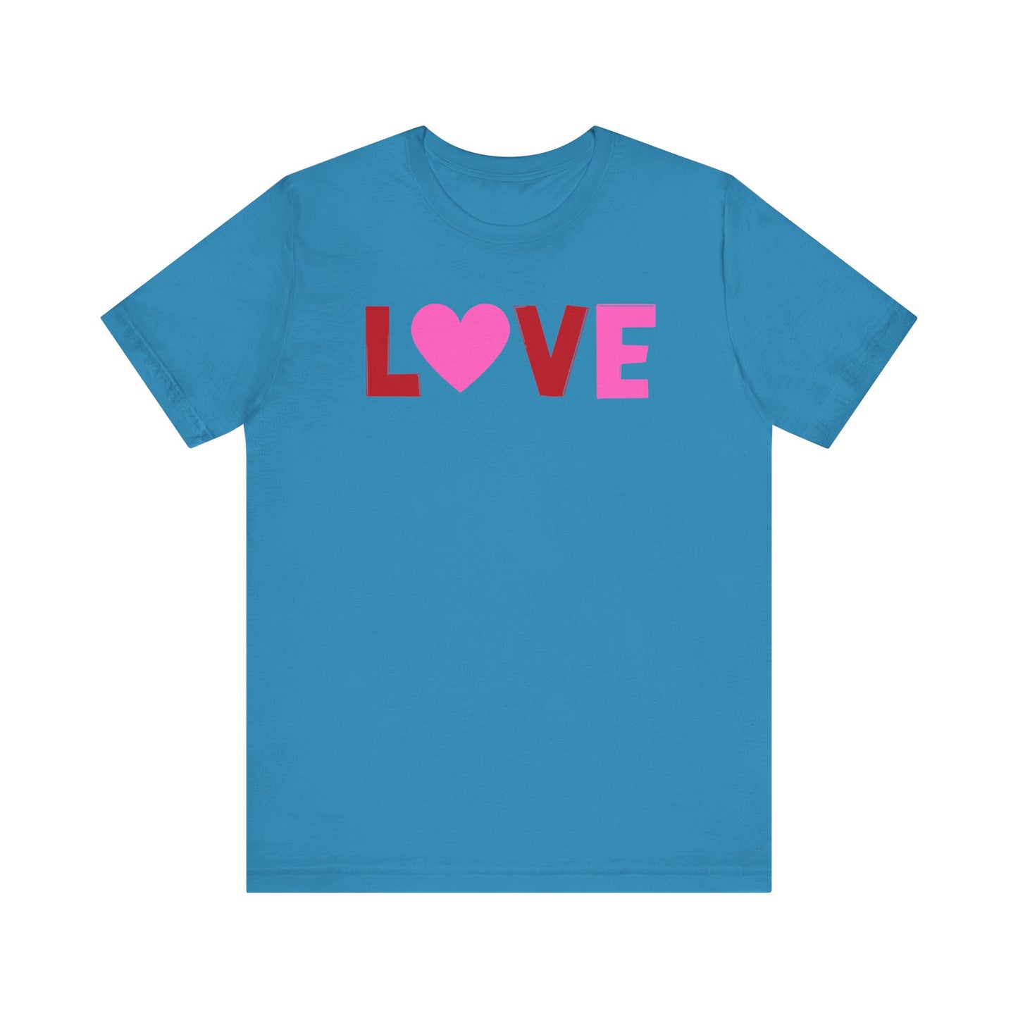 LOVE, Red, Pink, Valentines, T-Shirt, Unisex