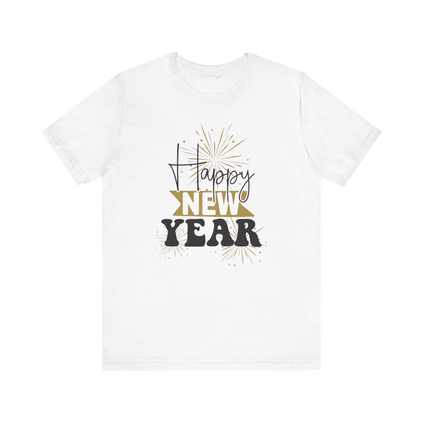Happy New Year, T-Shirt, Unisex Jersey Short Sleeve Tee, Celebrate, Celebration, Party, New Year