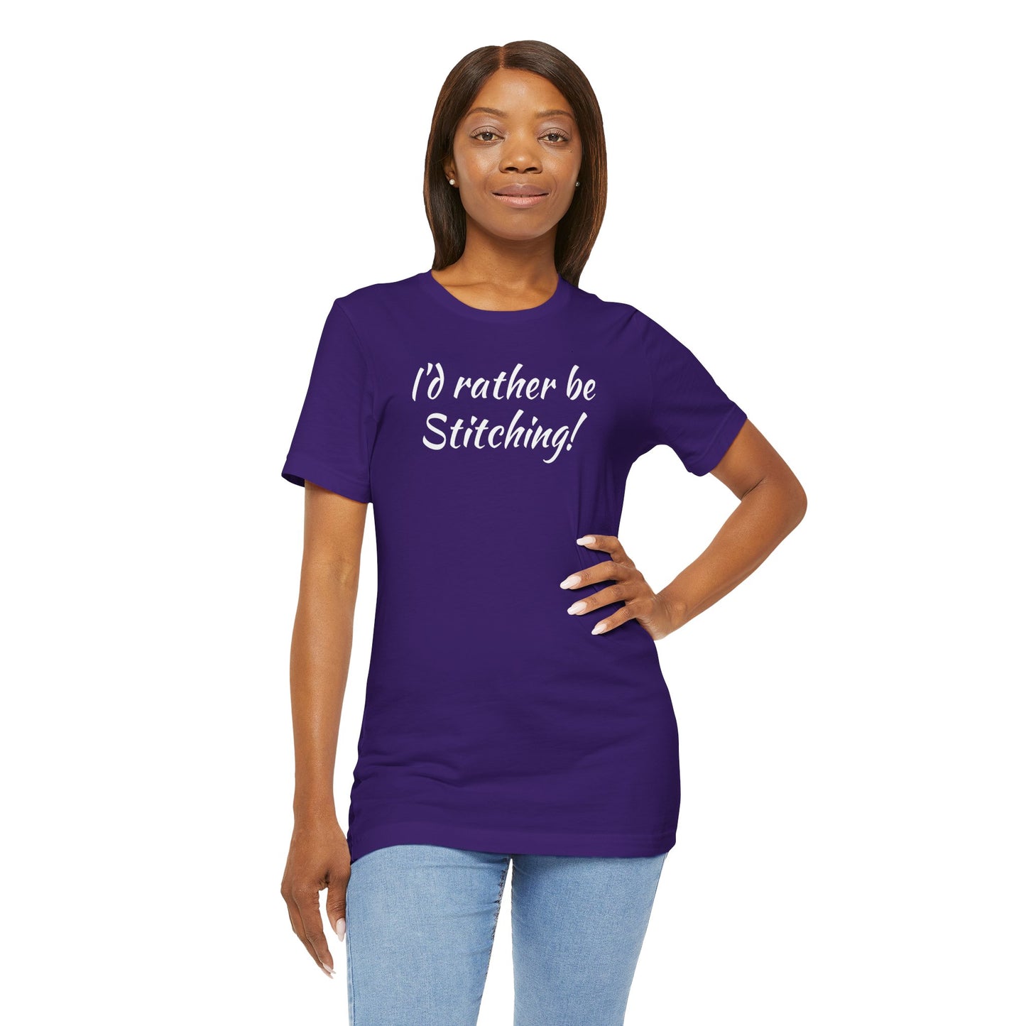 I'd Rather, Be Stitching, Cross Stitch T-Shirt, Stitching Shirt, Unisex Shirt