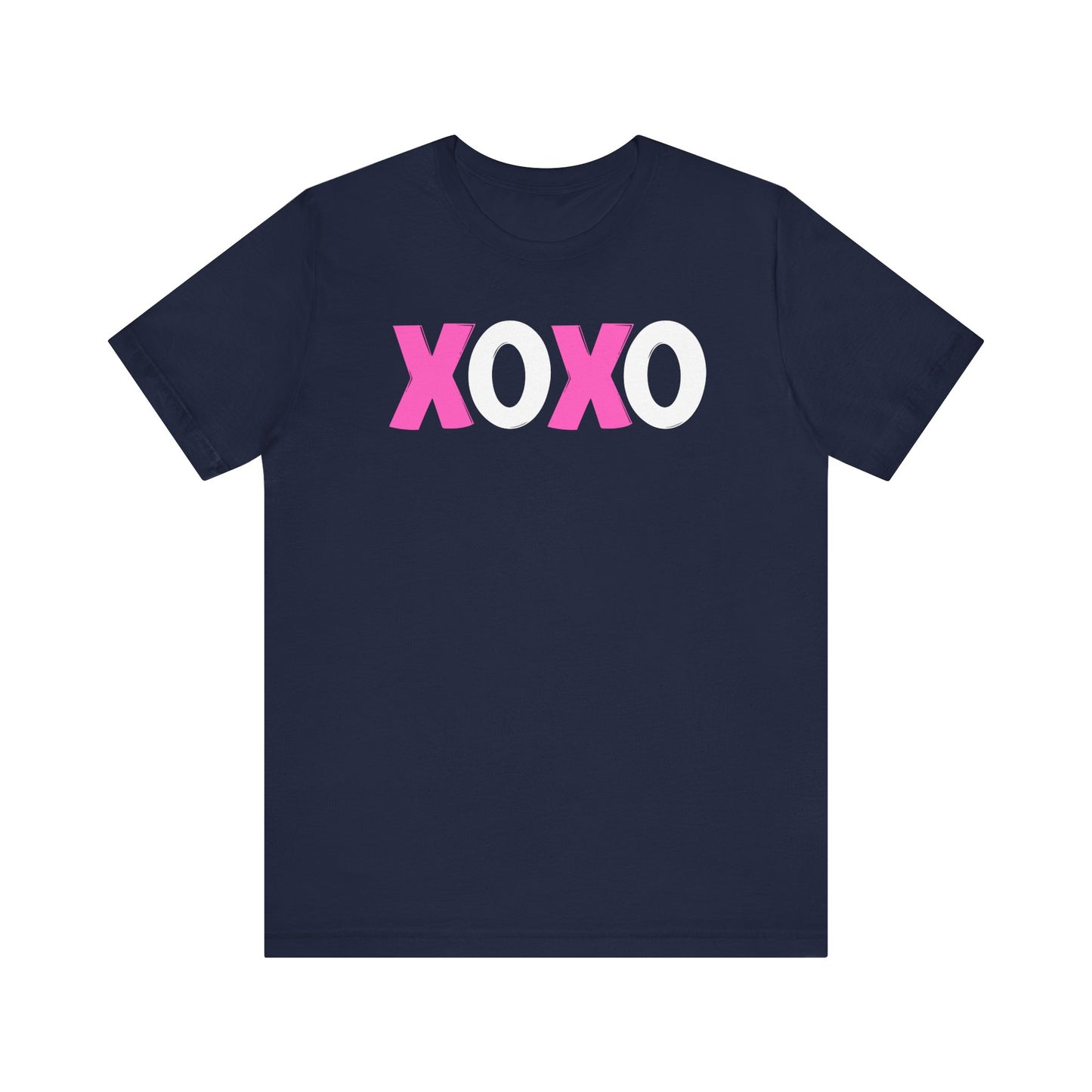 XOXO, Valentines, T-Shirt, Unisex, Love, Pink, White