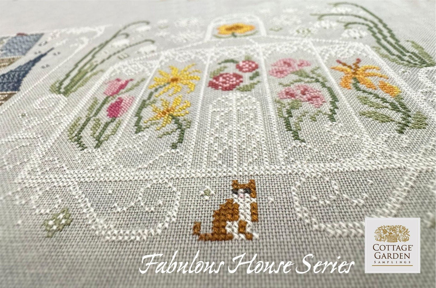 Greenhouse, Cottage Garden Samplings Fabulous House Series #3, NEW, Cross Stitch Chart, Pattern, Cross Stitching