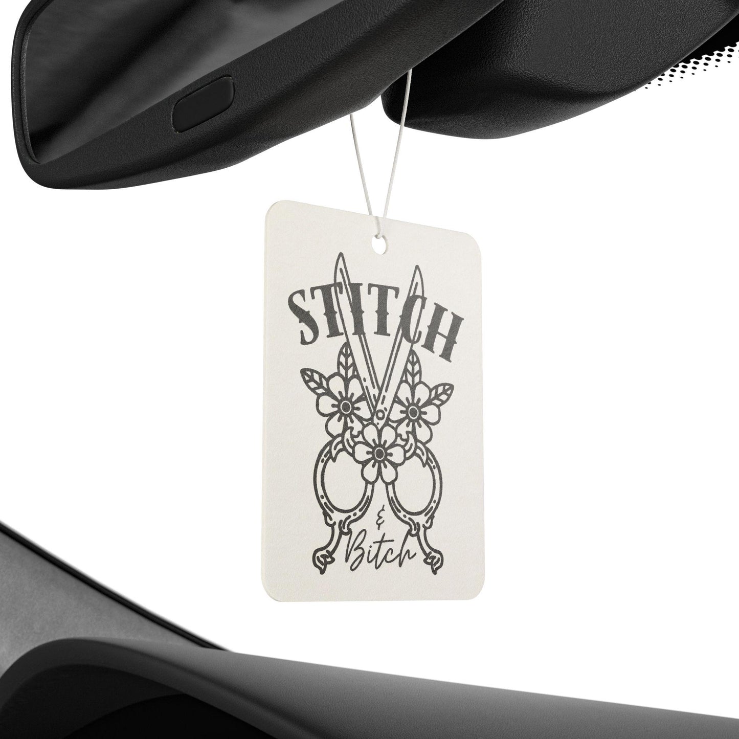 Stitch Car Air Freshener, Sassy Stitch Air Freshener, Scissors, Shears