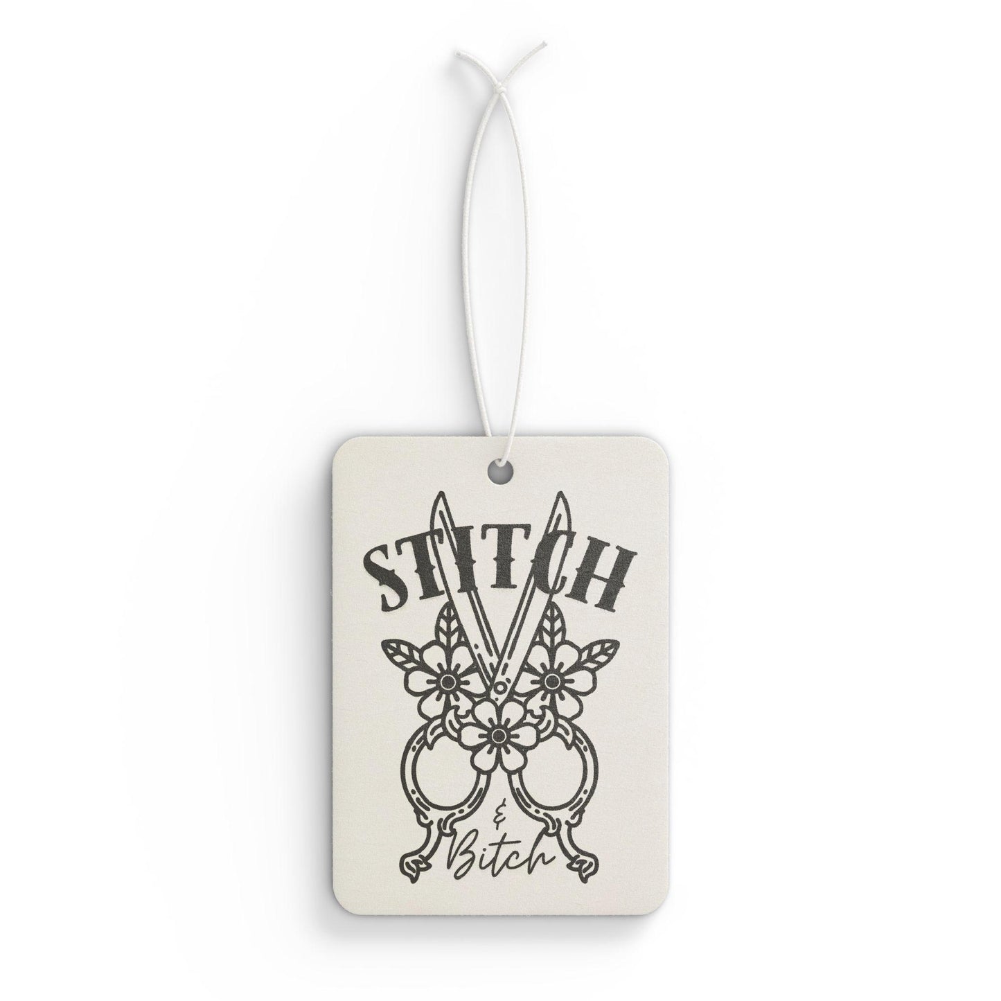 Stitch Car Air Freshener, Sassy Stitch Air Freshener, Scissors, Shears