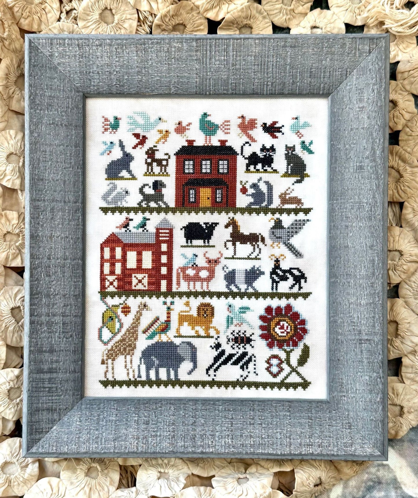 Animals, At Home, On the Farm, In the Wild, Kathy Barrick, NEW, Cross Stitch Chart, Cross Stitch Pattern, Pattern Only