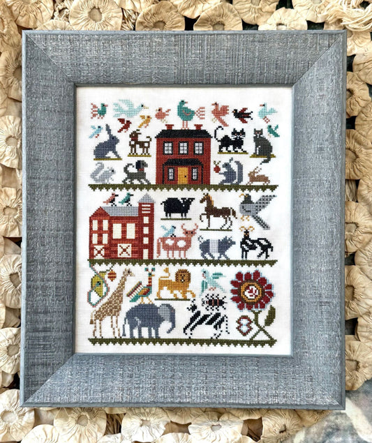 Animals, At Home, On the Farm, In the Wild, Kathy Barrick, NEW, Cross Stitch Chart, Cross Stitch Pattern, Pattern Only