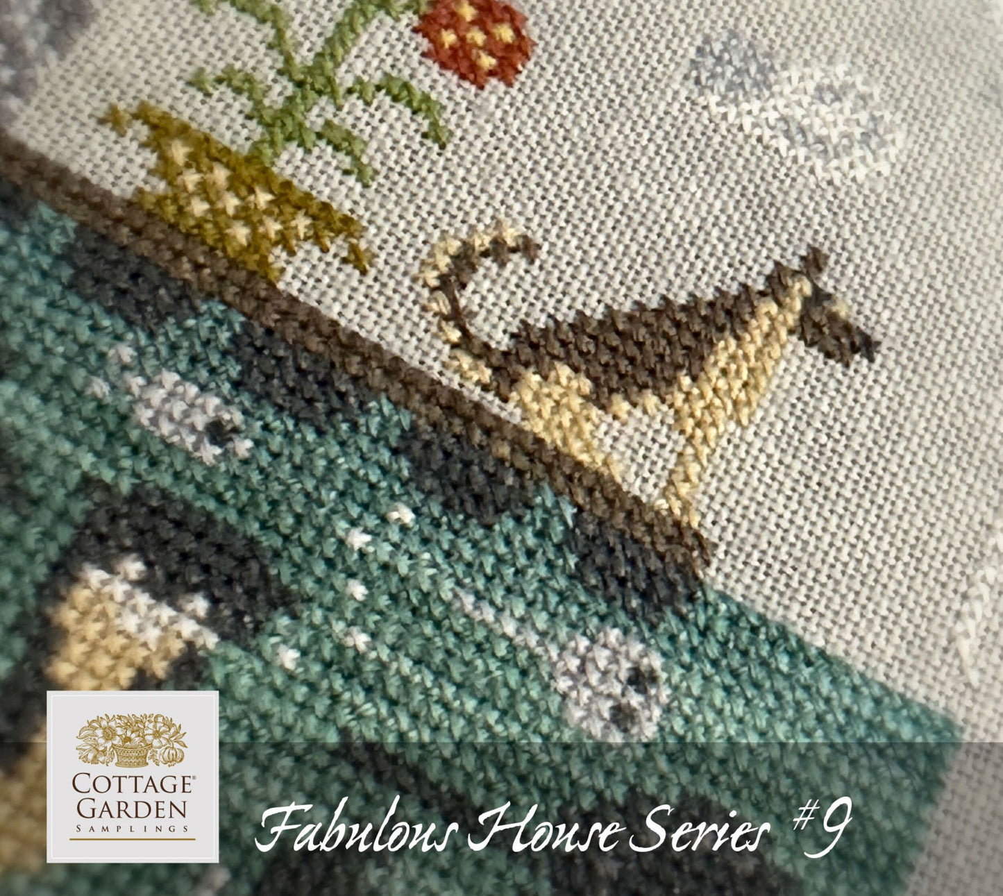 Floating House, Cottage Garden Samplings Fabulous House Series #9, NEW, Cross Stitch Chart, Pattern, Cross Stitching