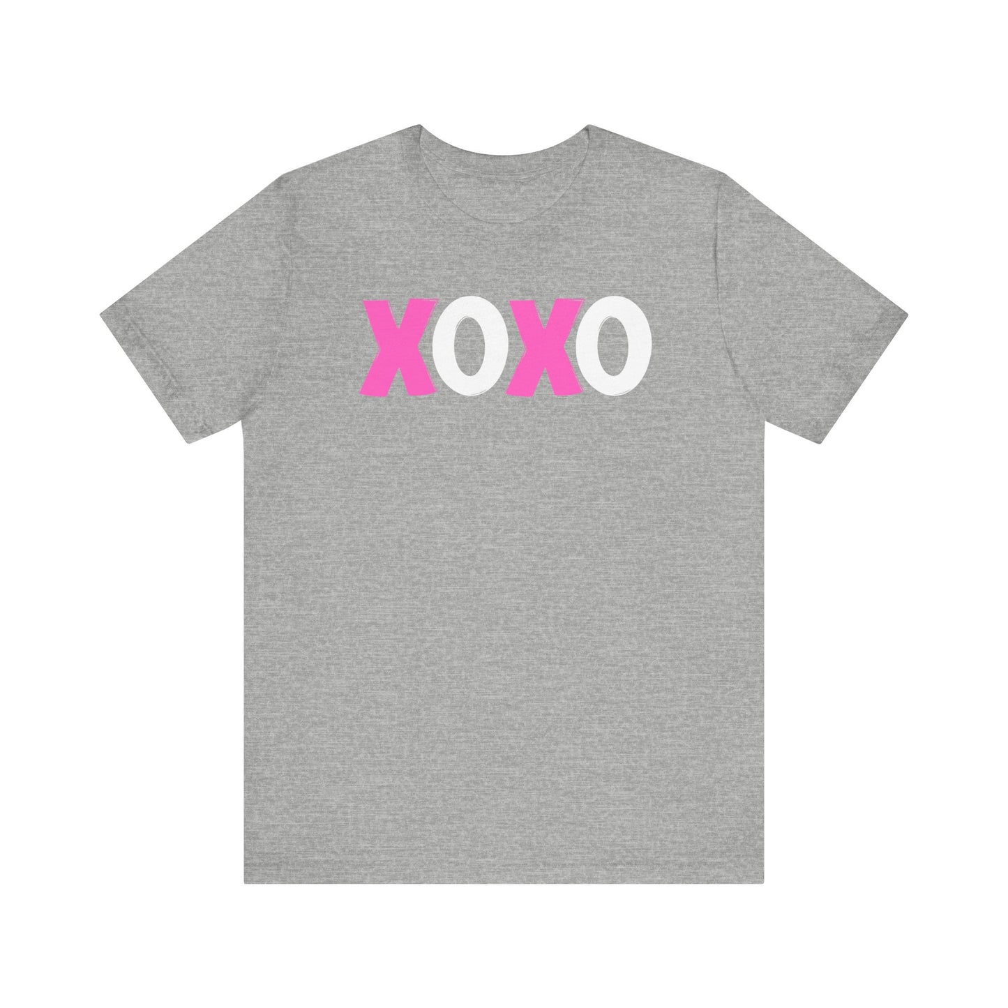 XOXO, Valentines, T-Shirt, Unisex, Love, Pink, White