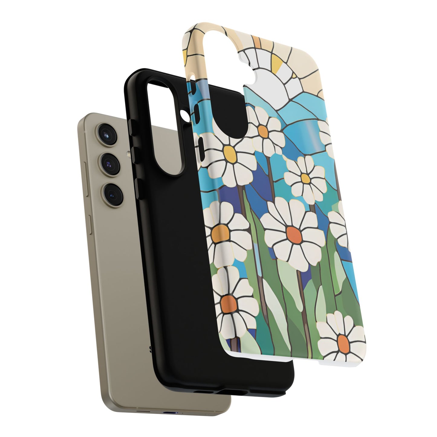Android Floral Phone Case, Tough Cases, Nature Lover Gift, Floral Aesthetic, Samsung Galaxy S22 S23 S24 Ultra, Google Pixel 9 8 7 6 pro case