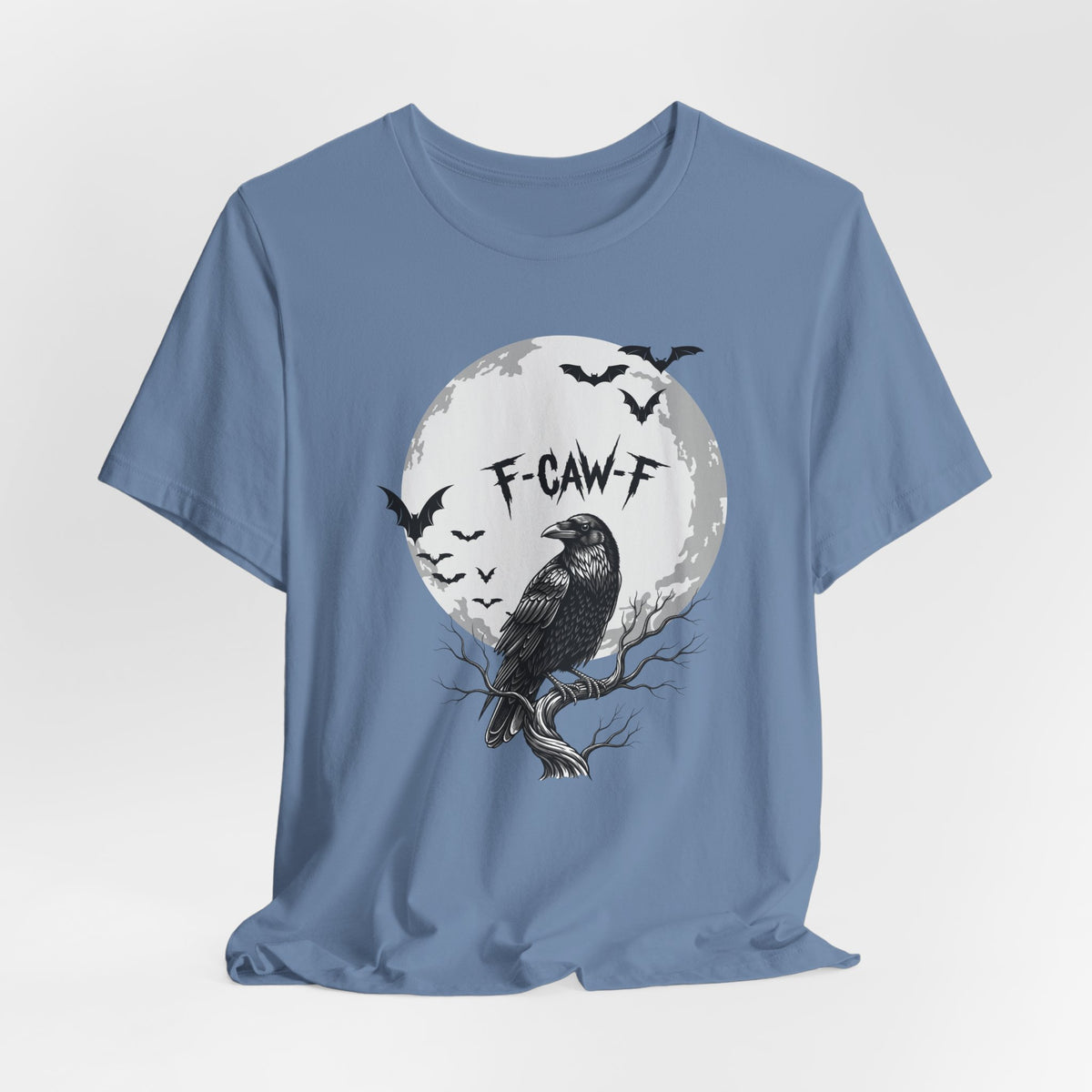 Halloween Crow F Caw F Graphic Tee, Spooky Shirt, Unisex Halloween Shirt