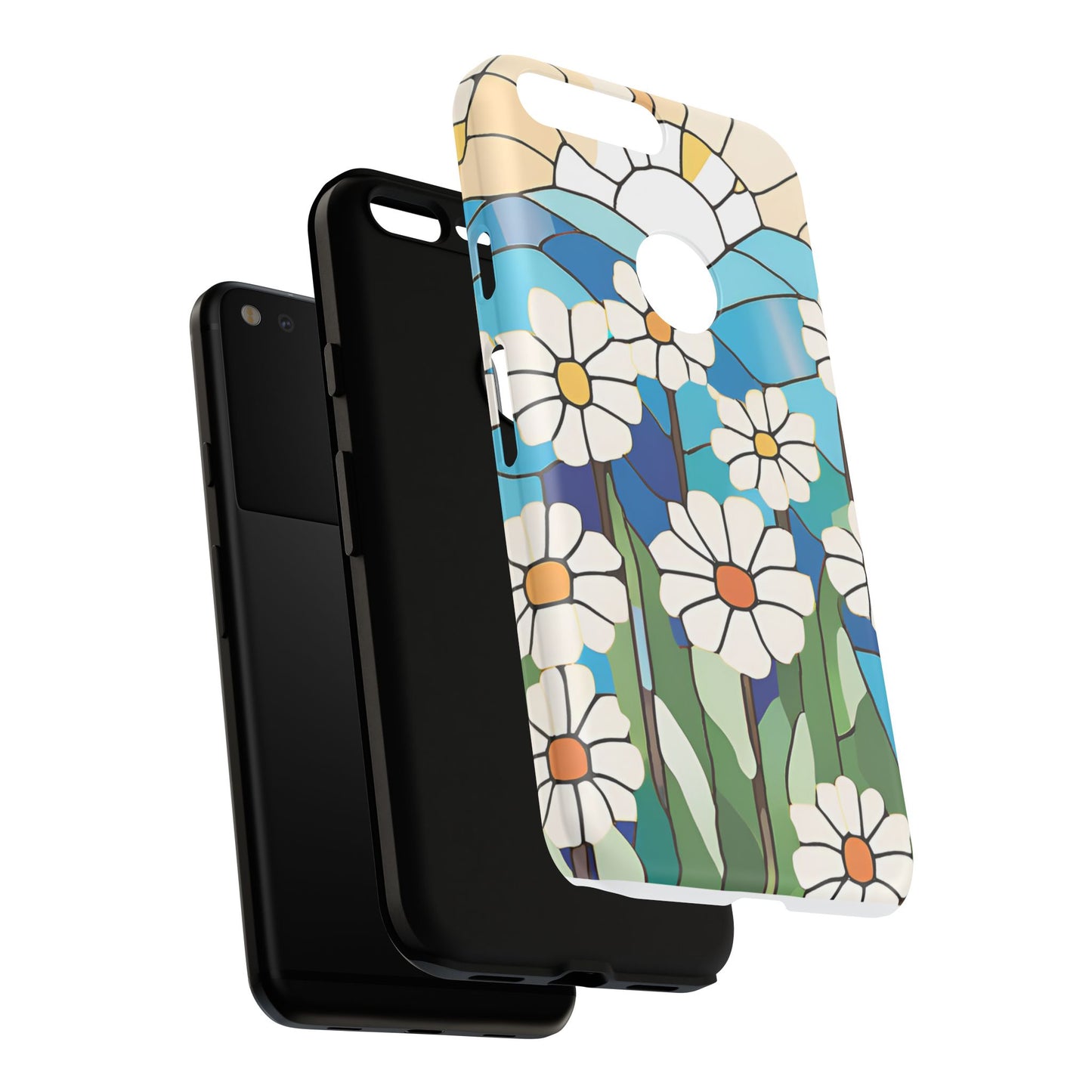 Android Floral Phone Case, Tough Cases, Nature Lover Gift, Floral Aesthetic, Samsung Galaxy S22 S23 S24 Ultra, Google Pixel 9 8 7 6 pro case