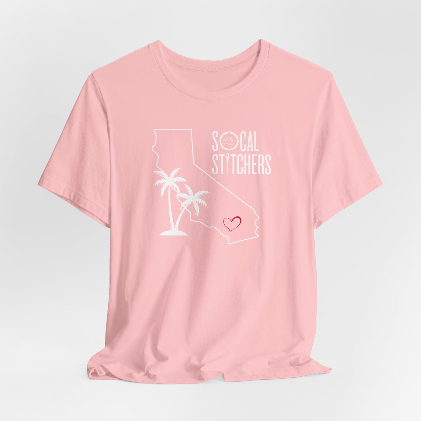 So Cal Stitchers, White Font, Unisex Jersey Short Sleeve Tee