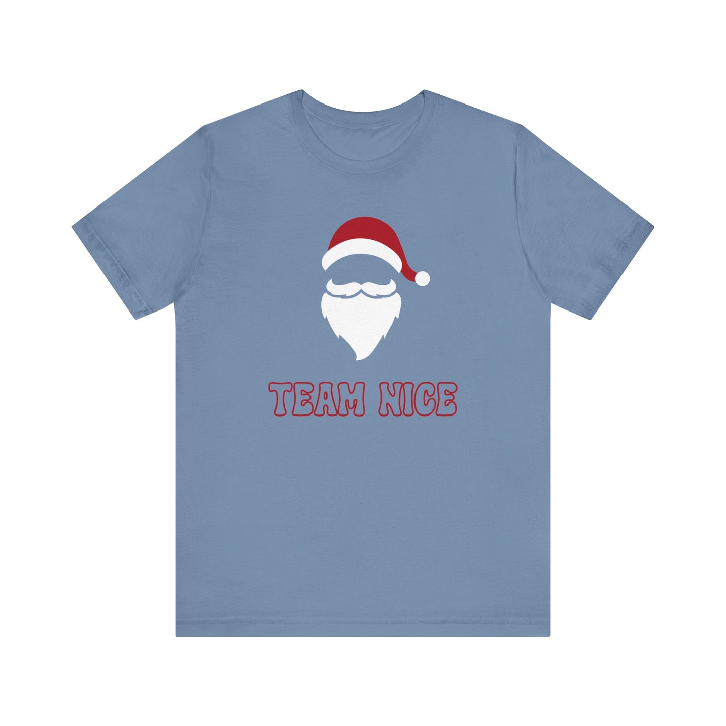Team Nice, Christmas, Santa, Holiday, T-Shirt, Unisex Jersey Short Sleeve Tee