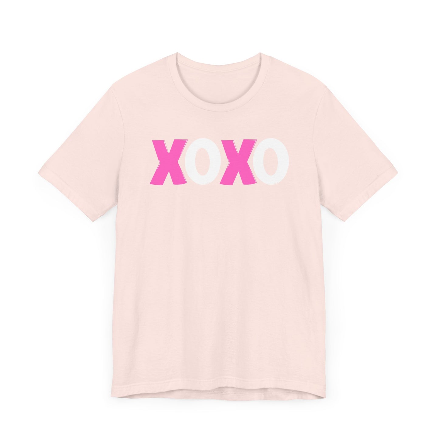 XOXO, Valentines, T-Shirt, Unisex, Love, Pink, White