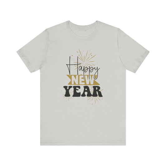 Happy New Year, T-Shirt, Unisex Jersey Short Sleeve Tee, Celebrate, Celebration, Party, New Year