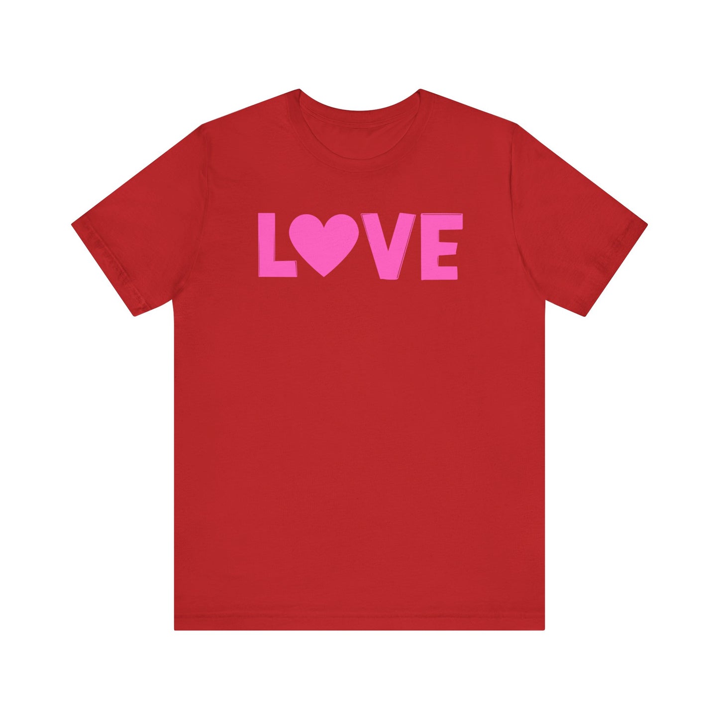 LOVE, Pink, Valentines, T-Shirt, Unisex