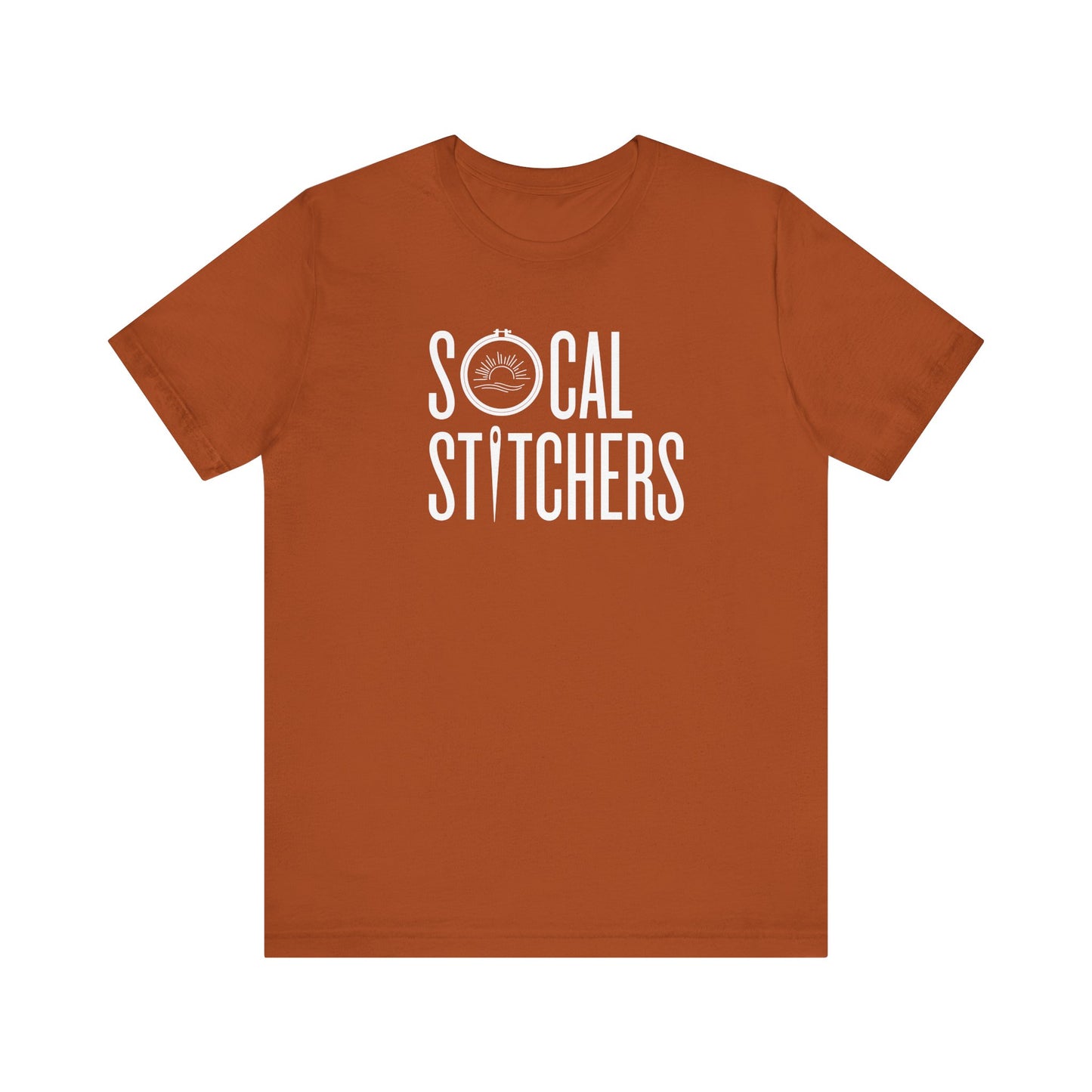 So Cal Stitchers, White Font, Unisex Jersey Short Sleeve Tee