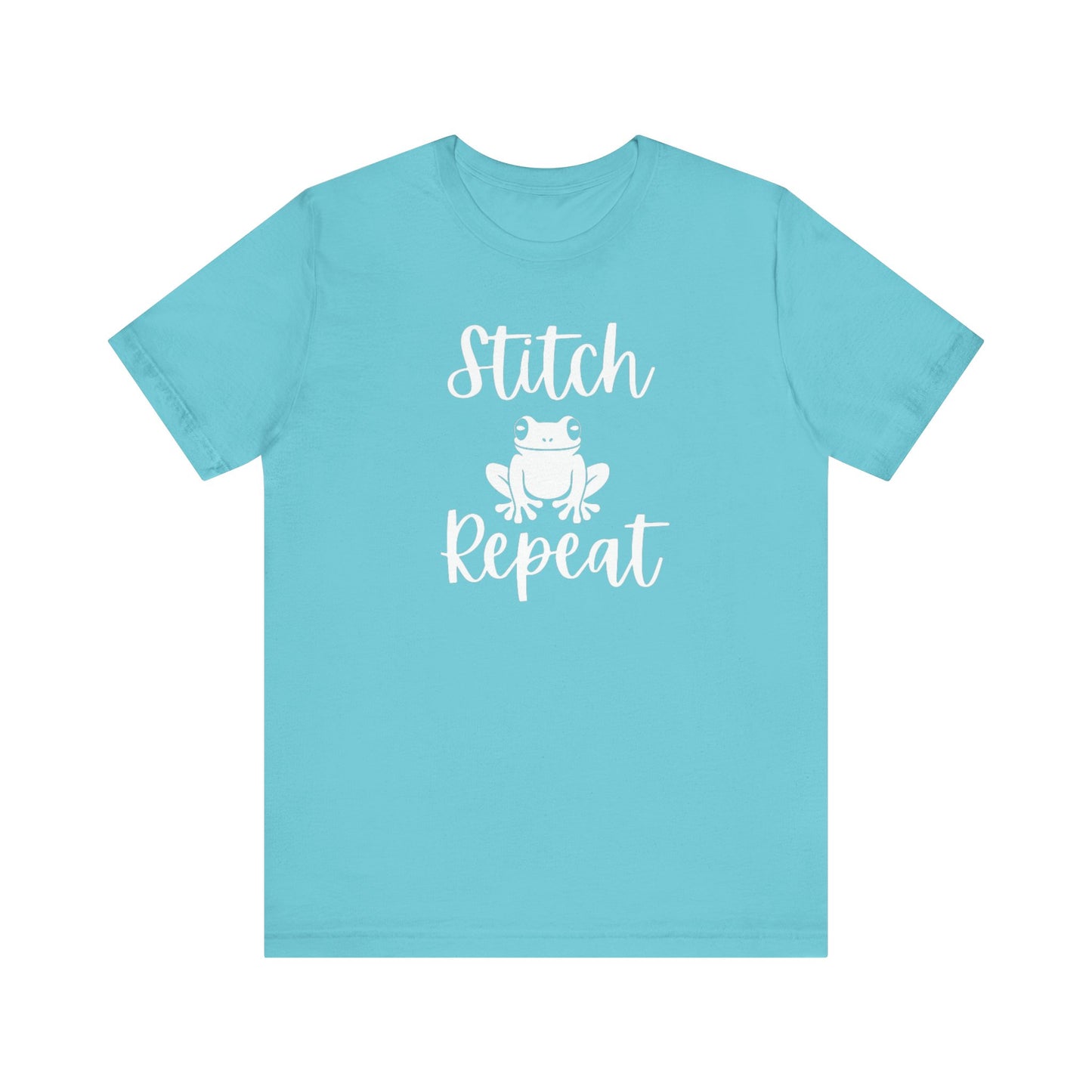 Stitch Frog Repeat, Cross Stitch Shirt, Unisex, T-Shirt, Stitching Shirt, Frog Shirt