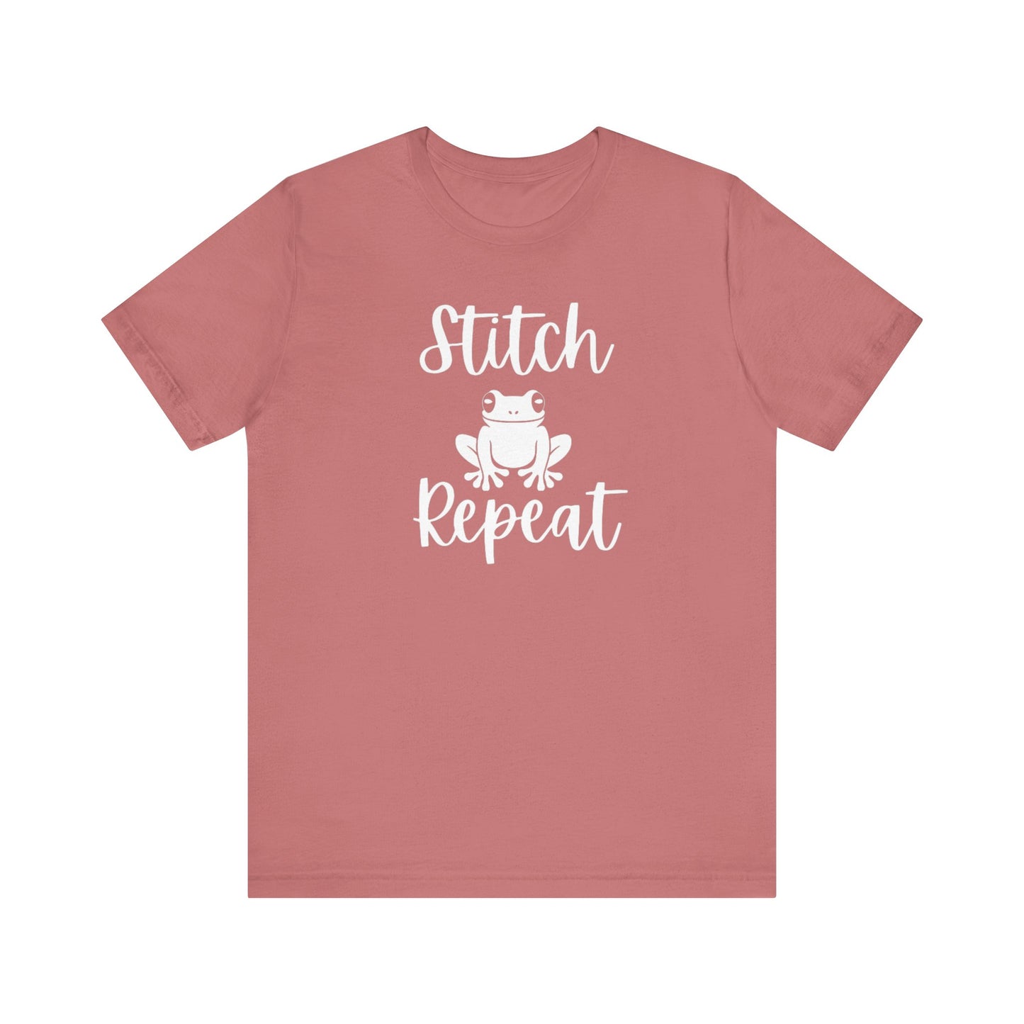 Stitch Frog Repeat, Cross Stitch Shirt, Unisex, T-Shirt, Stitching Shirt, Frog Shirt
