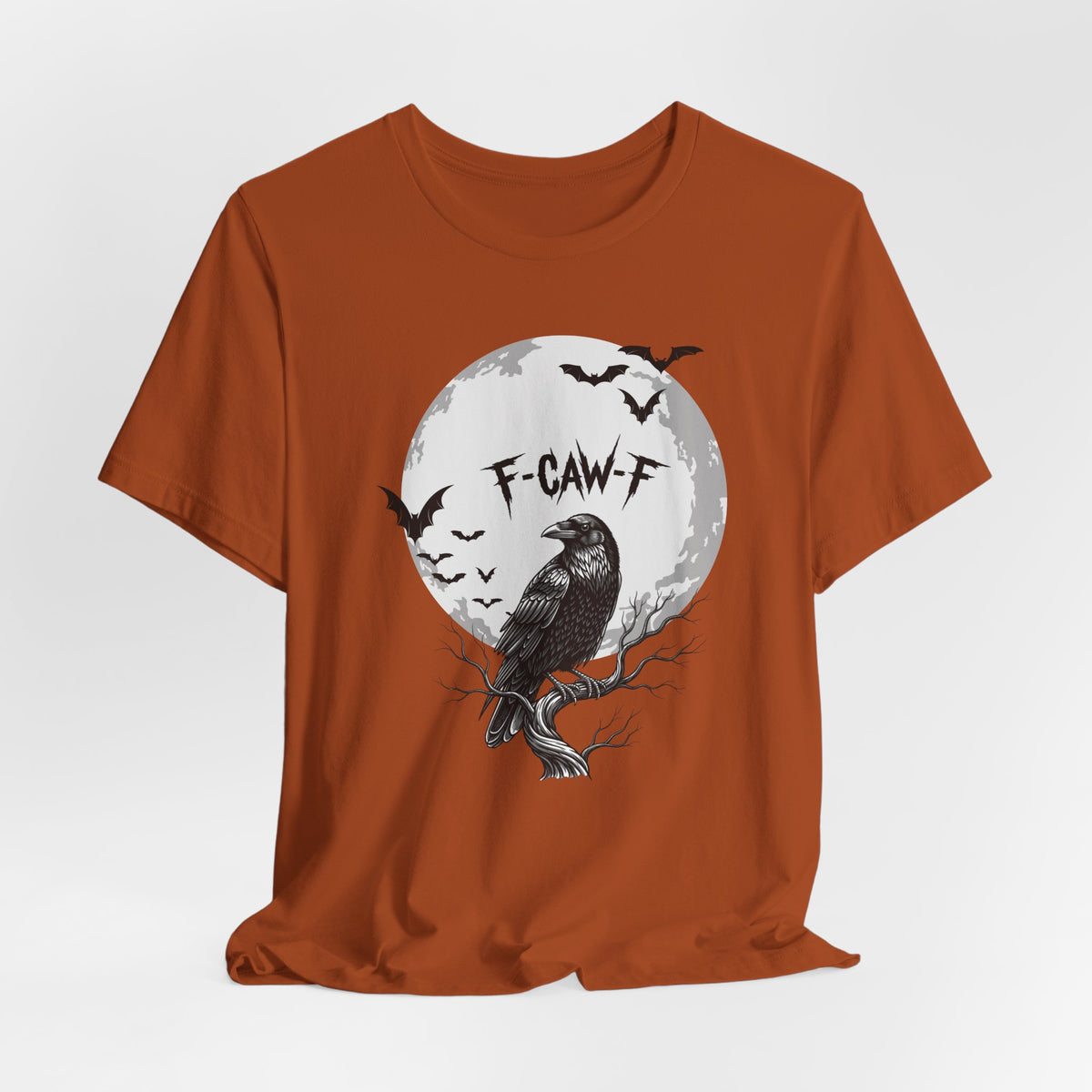 Halloween Crow F Caw F Graphic Tee, Spooky Shirt, Unisex Halloween Shirt