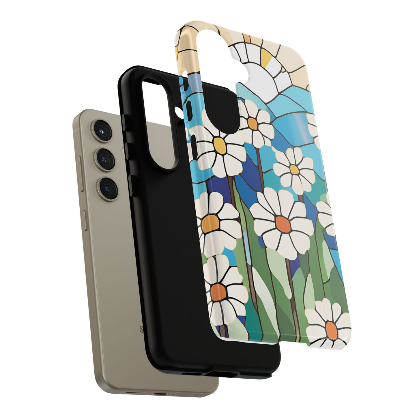 Android Floral Phone Case, Tough Cases, Nature Lover Gift, Floral Aesthetic, Samsung Galaxy S22 S23 S24 Ultra, Google Pixel 9 8 7 6 pro case