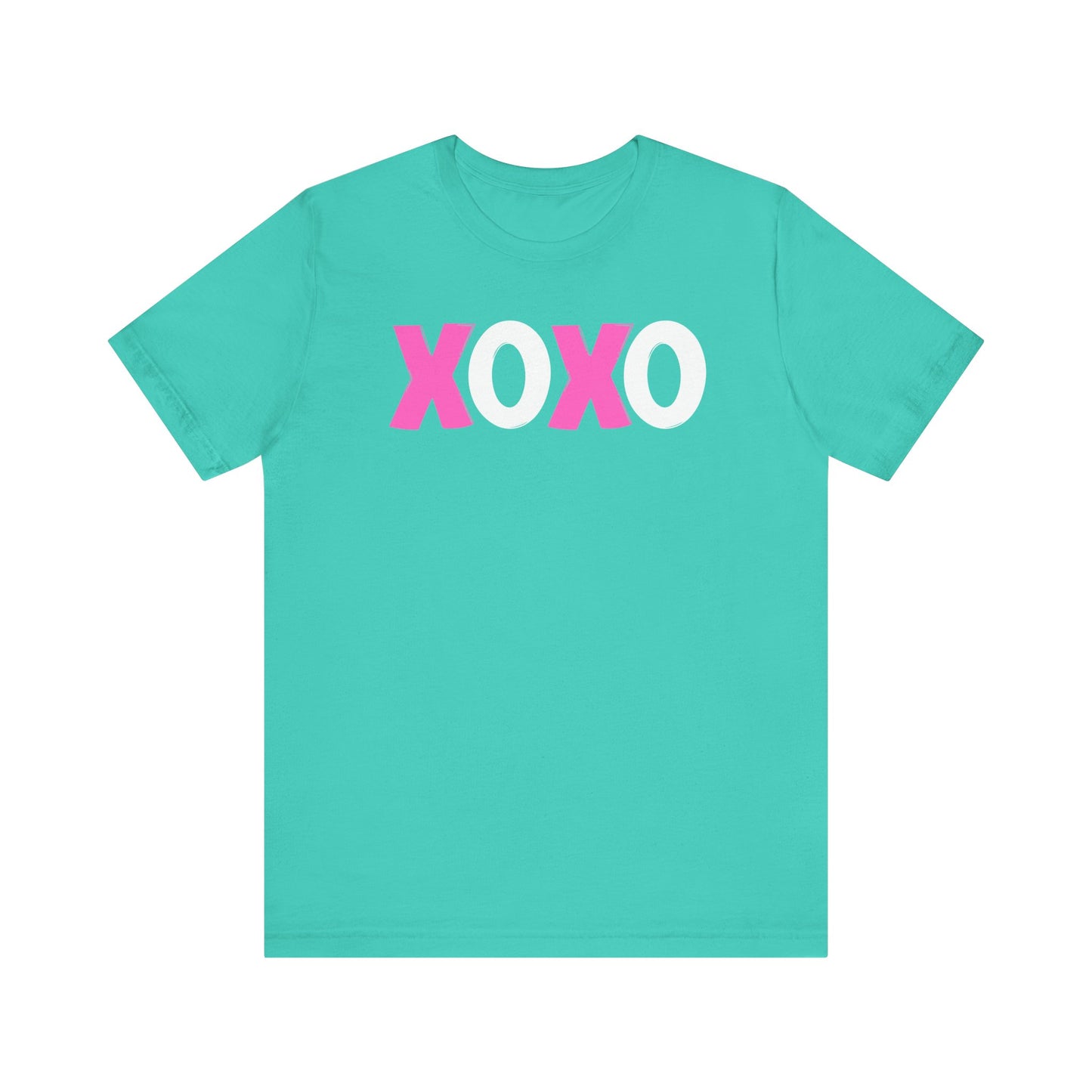 XOXO, Valentines, T-Shirt, Unisex, Love, Pink, White