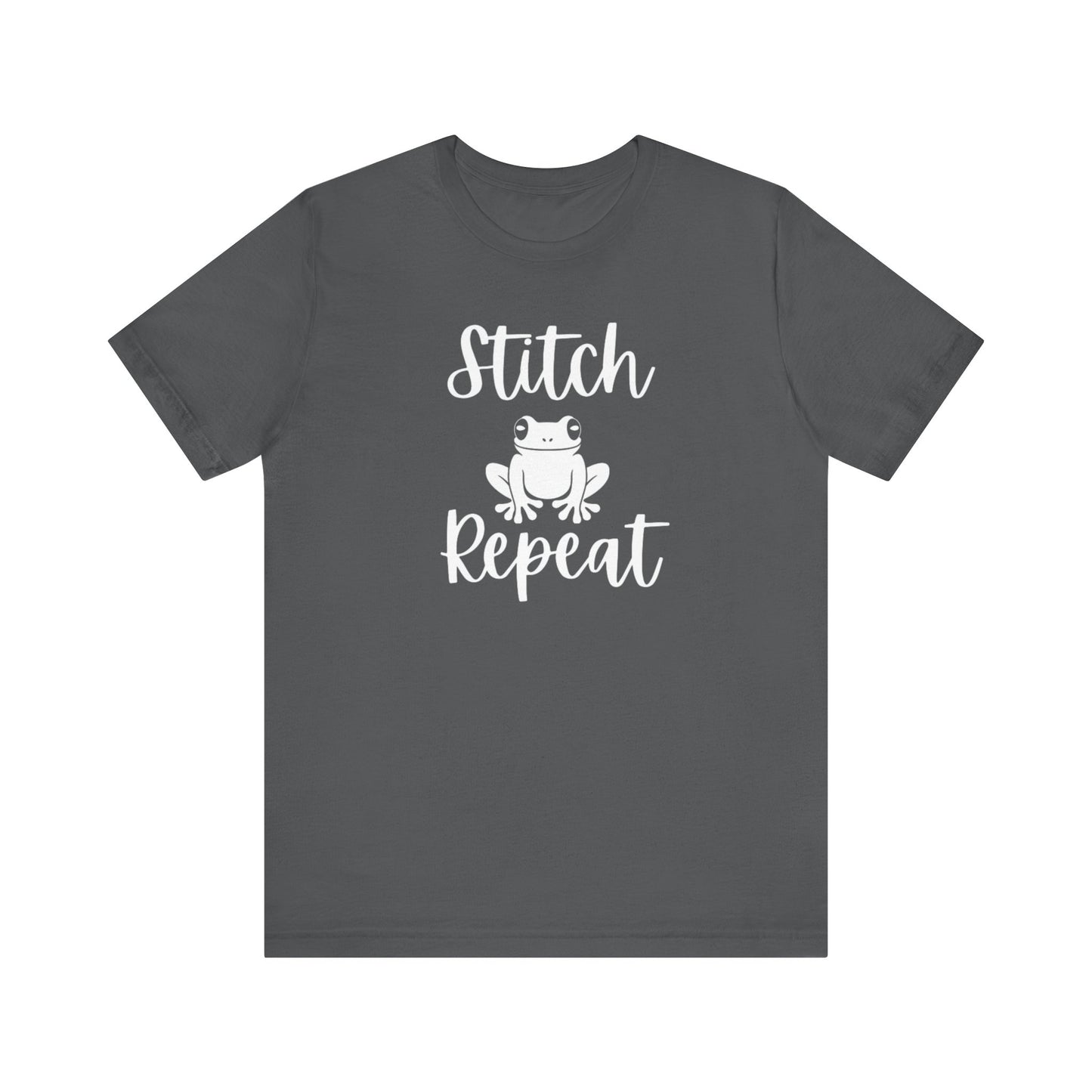 Stitch Frog Repeat, Cross Stitch Shirt, Unisex, T-Shirt, Stitching Shirt, Frog Shirt