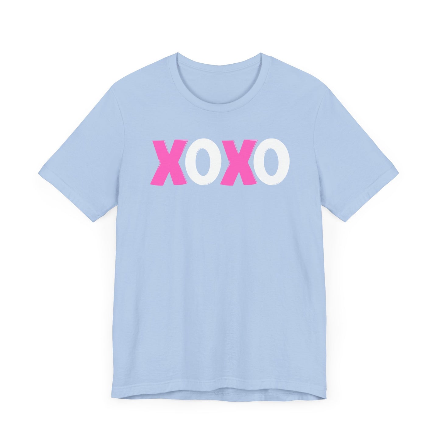 XOXO, Valentines, T-Shirt, Unisex, Love, Pink, White