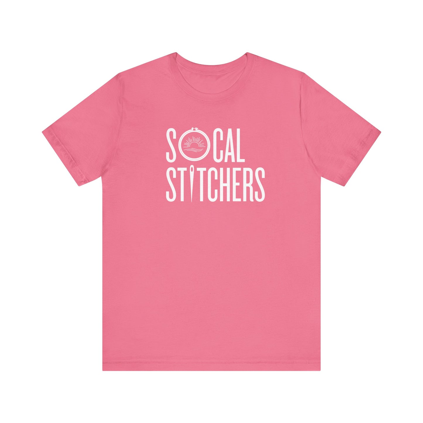 So Cal Stitchers, White Font, Unisex Jersey Short Sleeve Tee