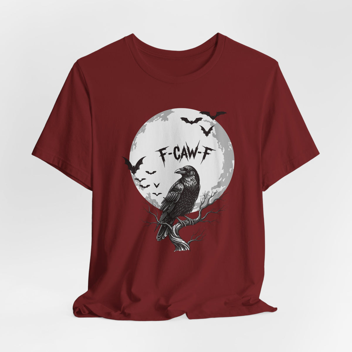 Halloween Crow F Caw F Graphic Tee, Spooky Shirt, Unisex Halloween Shirt