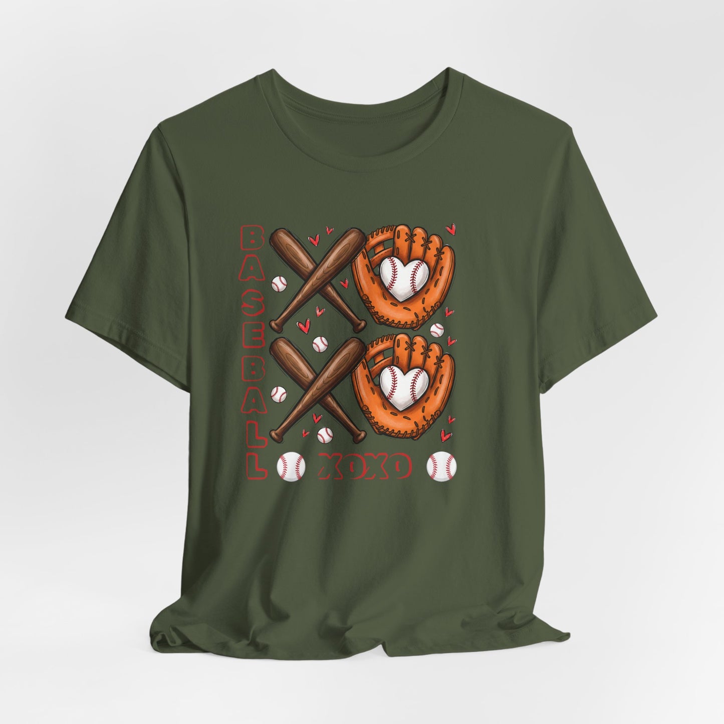 Valentines Day, Baseball XOXO, T-Shirt, Unisex
