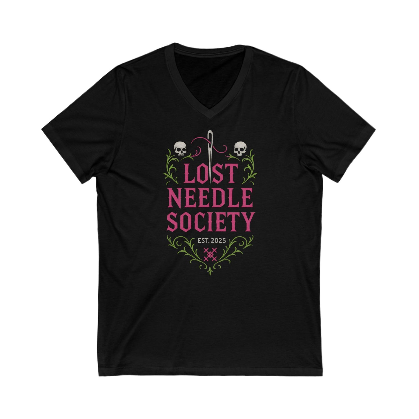 Lost Needle Society V-Neck T-Shirt