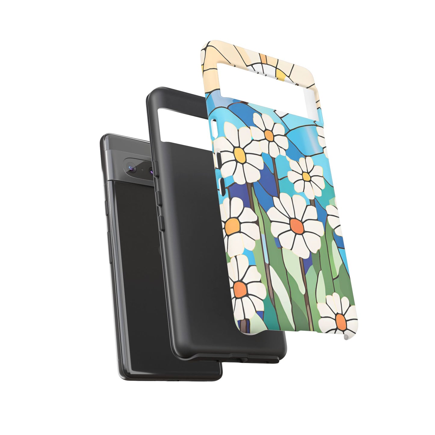 Android Floral Phone Case, Tough Cases, Nature Lover Gift, Floral Aesthetic, Samsung Galaxy S22 S23 S24 Ultra, Google Pixel 9 8 7 6 pro case