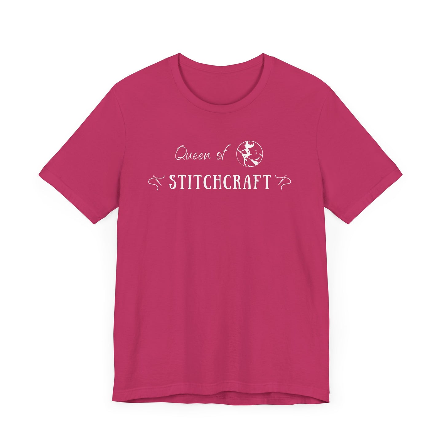Queen of Stitchcraft, Cross Stitch, Queen, Witch, Stitching, T-Shirt, Unisex