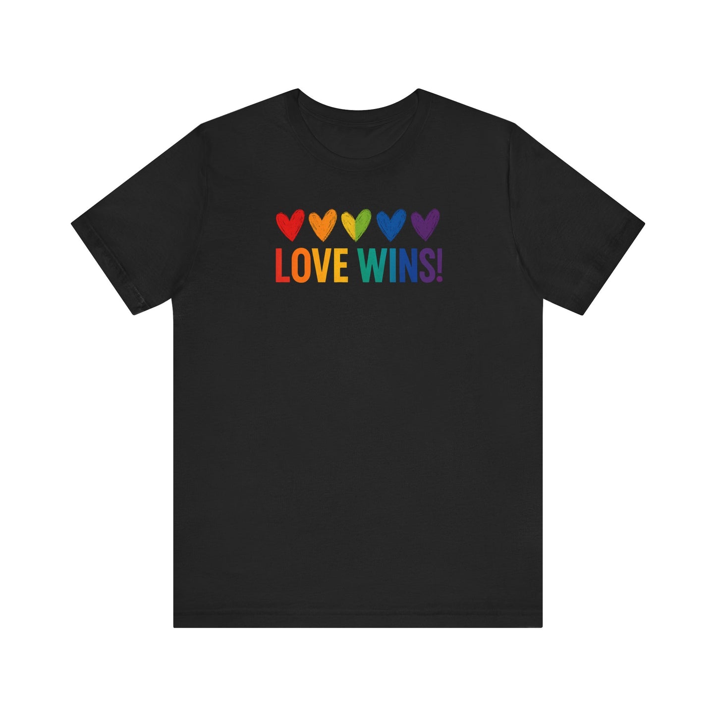 Love Wins! Unisex Tee, LGBTQ+ Pride Shirt, Celebration of Love