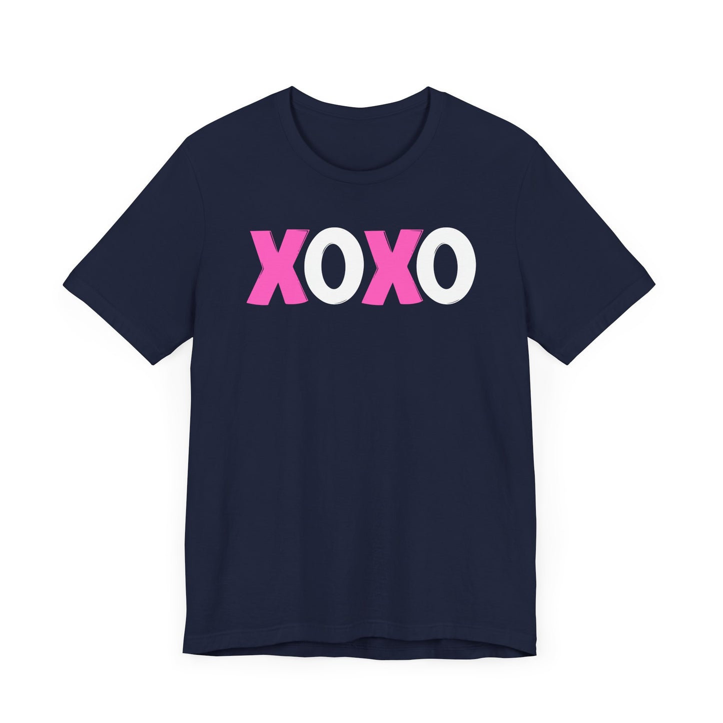 XOXO, Valentines, T-Shirt, Unisex, Love, Pink, White
