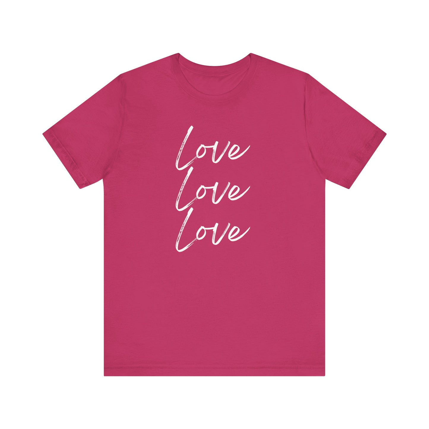 LOVE, Valentines, T-Shirt, White letters, Unisex