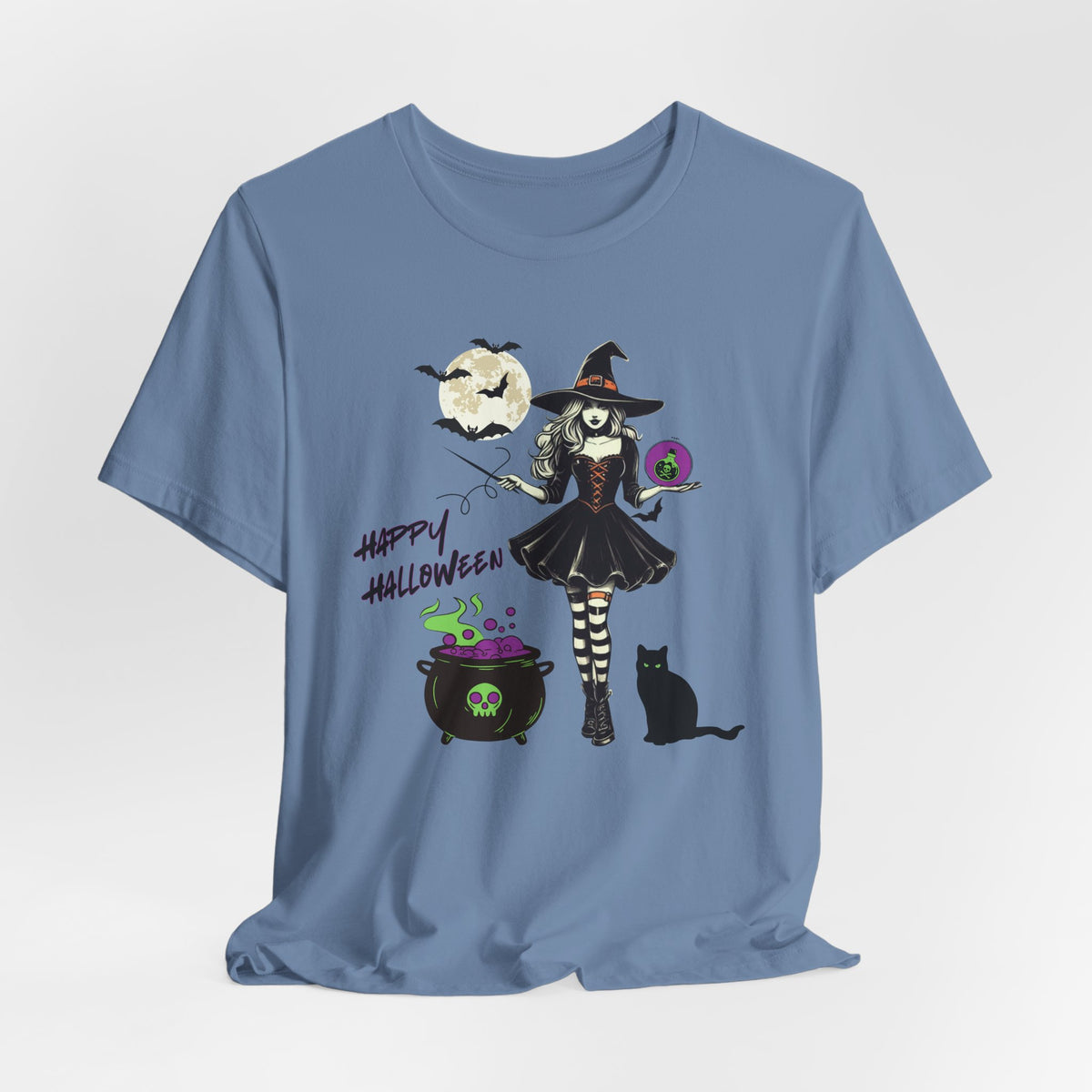 Halloween Witch Tee, Unisex Halloween Shirt, Spooky Shirt, Holiday Apparel, Pumpkin Patch T-shirt, Gift for Witch Lovers