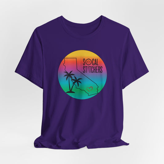 So Cal Stitchers, Tropical, Unisex Jersey Short Sleeve Tee