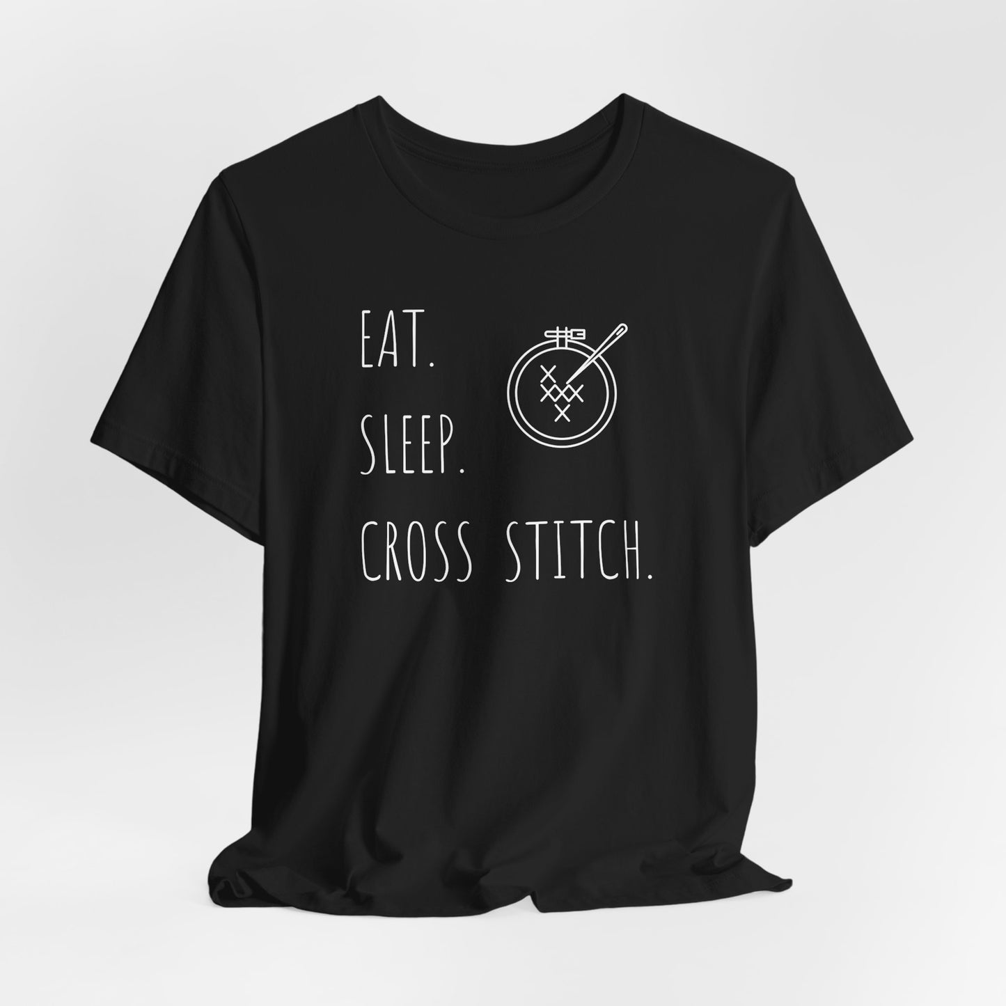 Eat Sleep Cross Stitch, T-Shirt, Unisex