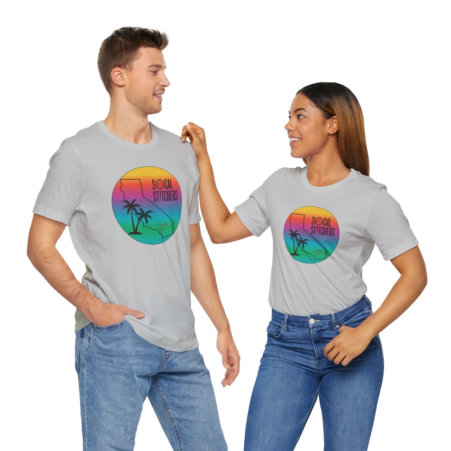 So Cal Stitchers, Tropical, Unisex Jersey Short Sleeve Tee