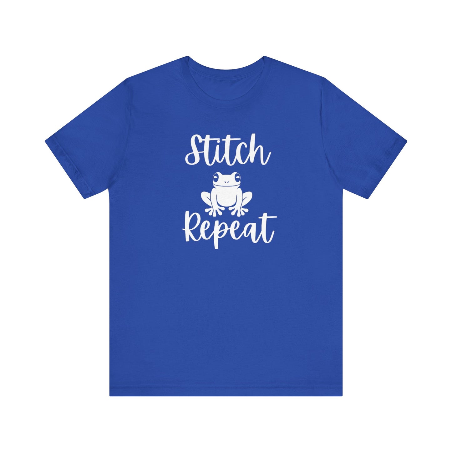 Stitch Frog Repeat, Cross Stitch Shirt, Unisex, T-Shirt, Stitching Shirt, Frog Shirt