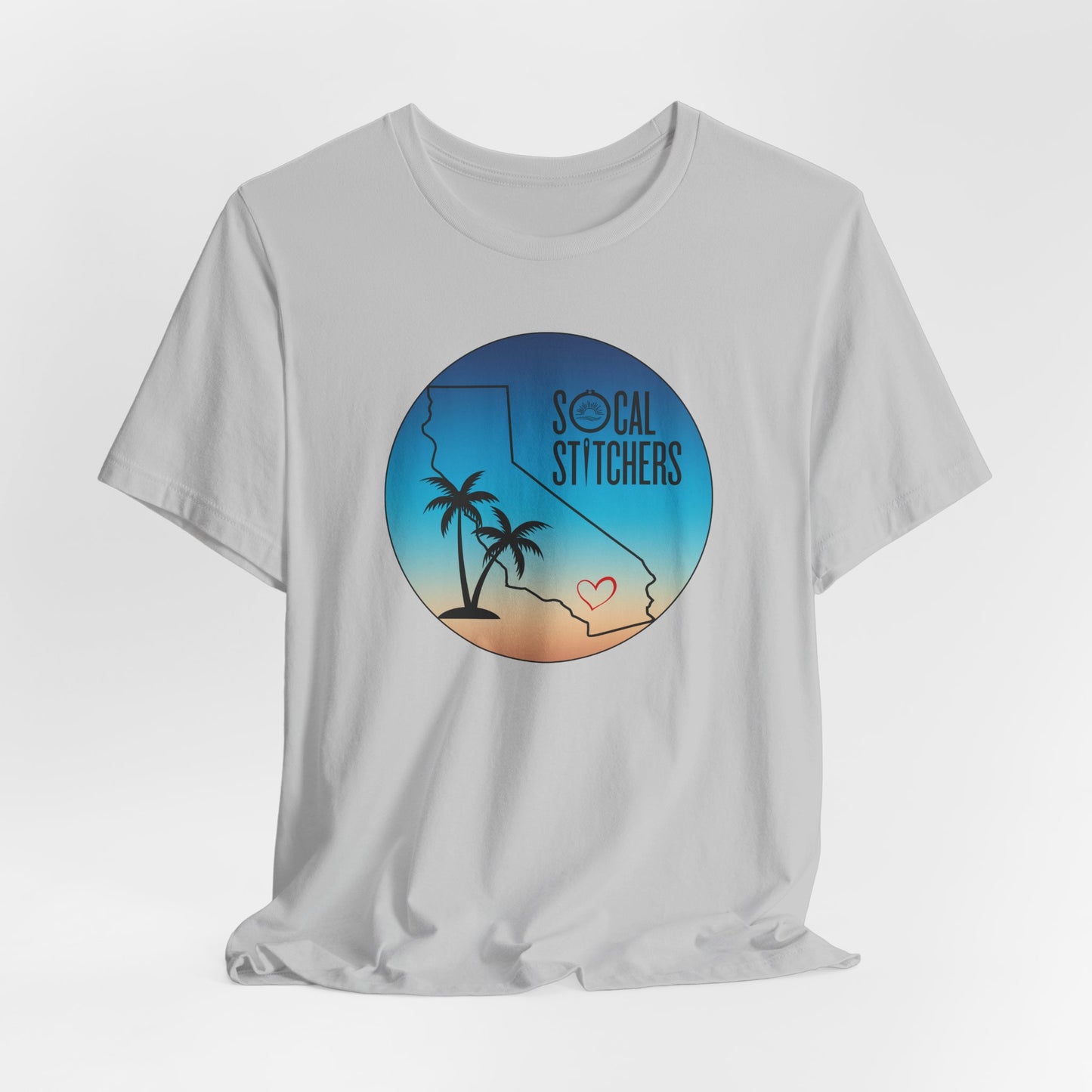 So Cal Stitchers, Beach Vibes, Unisex Jersey Short Sleeve Tee