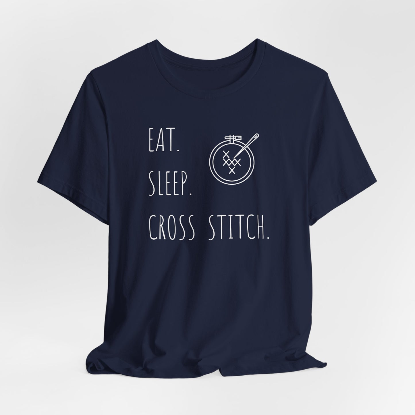 Eat Sleep Cross Stitch, T-Shirt, Unisex