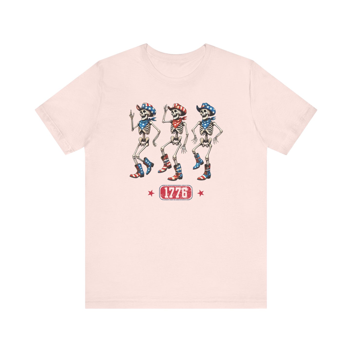 Patriotic Skeleton Tee for Independence Day Celebrations, Unisex Graphic Shirt, Casual Summer Wear, July 4th Outfit, Fun Tees
