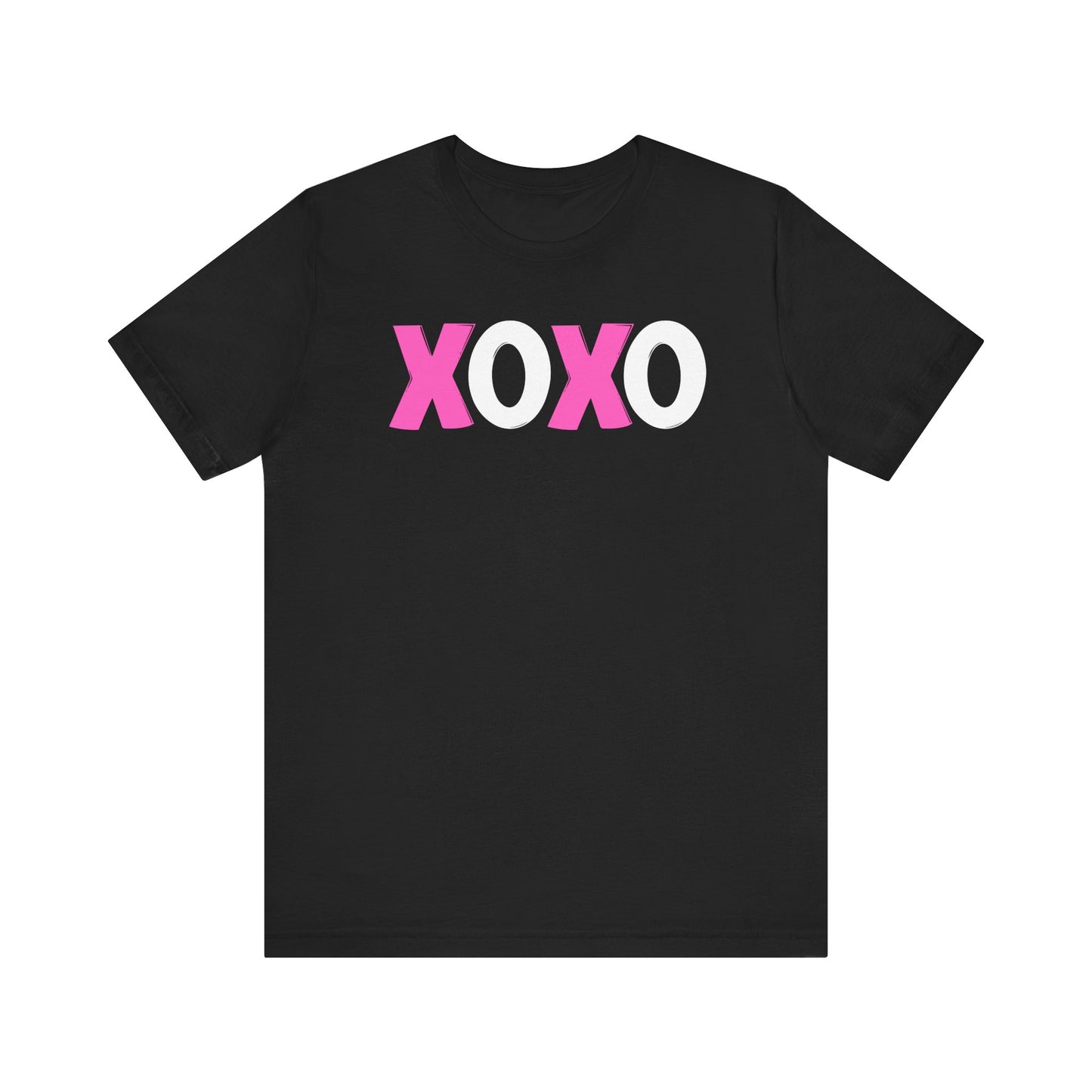 XOXO, Valentines, T-Shirt, Unisex, Love, Pink, White