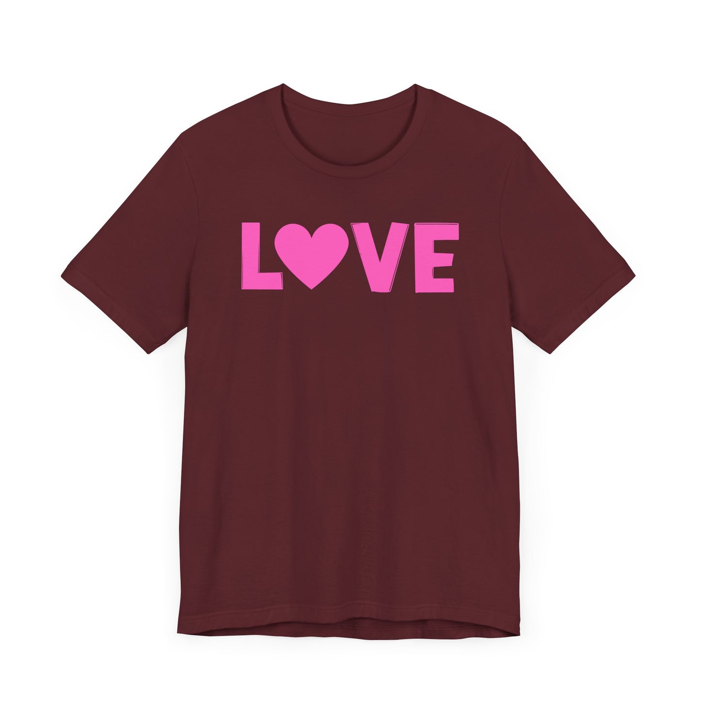 LOVE, Pink, Valentines, T-Shirt, Unisex