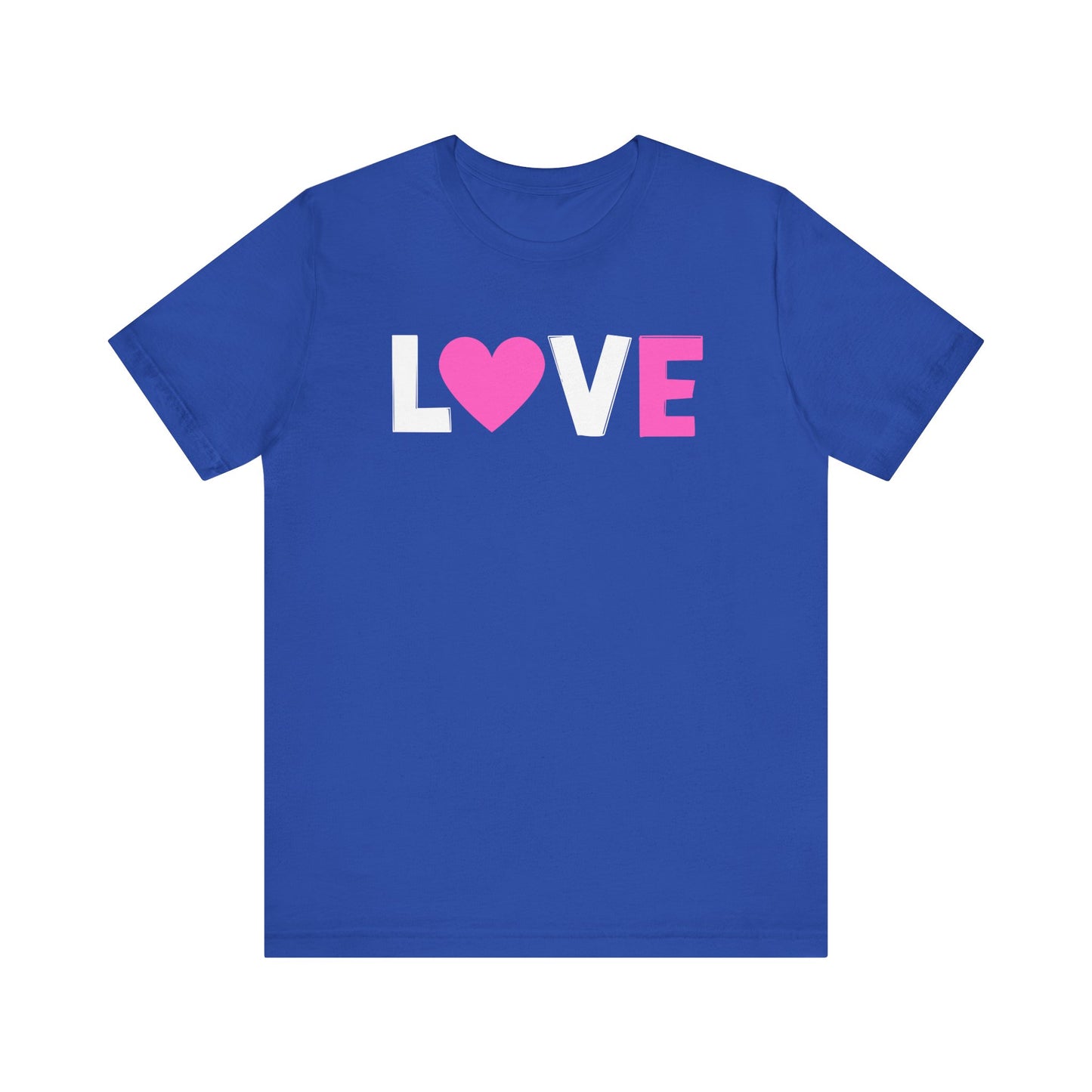 LOVE, Pink, White, Valentines, T-Shirt, Unisex, Gift Shirt