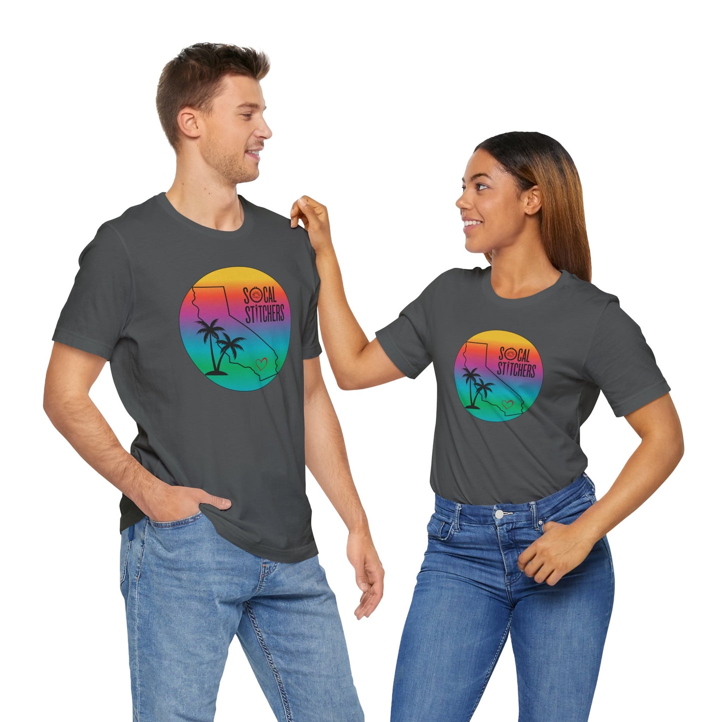 So Cal Stitchers, Tropical, Unisex Jersey Short Sleeve Tee