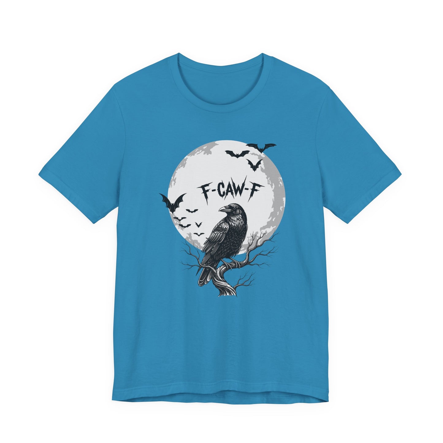 Halloween Crow F Caw F Graphic Tee, Spooky Shirt, Unisex Halloween Shirt